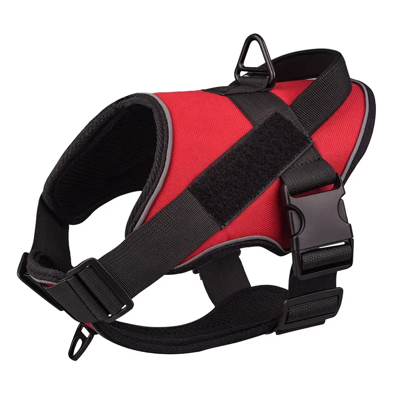 Large Dog Tactical Chest Strap Pet Vest Reflective Dog Rope Explosion-proof Traction