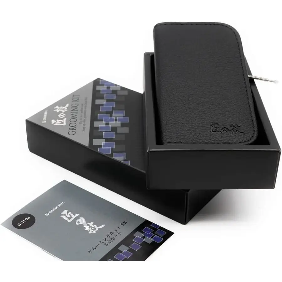 مجموعة أدوات العناية بالأظافر مكونة من 5 قطع من Bell Takumi No Waza مع حقيبة سفر للرجال والنساء مقصات أظافر مانيكير وباديكير مصنوعة #2