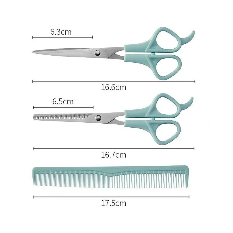 Professional Haircut Scissors Set, Flat Tooth Comb Set, Salon Hairstyle Tools, Thinning Scissors, Haircut Scissors Barber