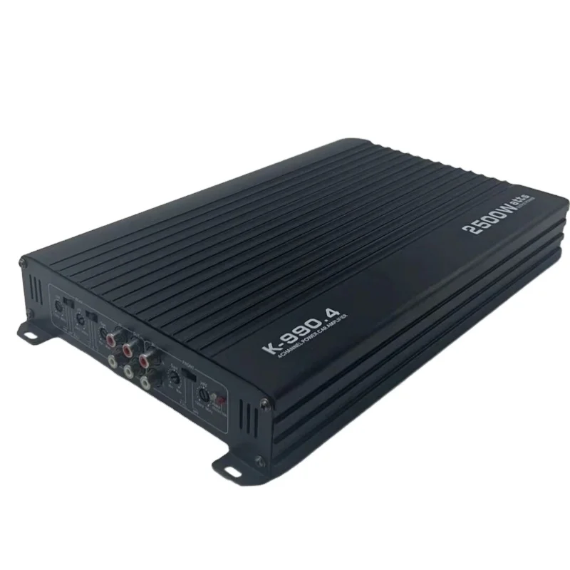 New Design Heat Sink Special Discount Low Cost 80 Watts Class AB 4 Channel Car Amplifier