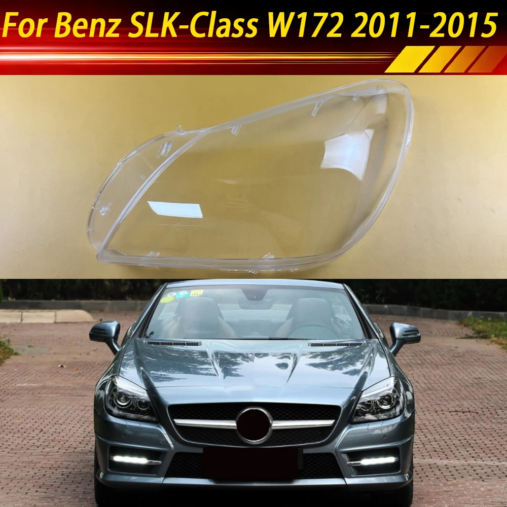 

For Mercedes-Benz SLK-Class W172 2011-2015 Front Lampshade Housing Lamp Shell Headlamp Cover Headlight Shade Lens Plexiglass