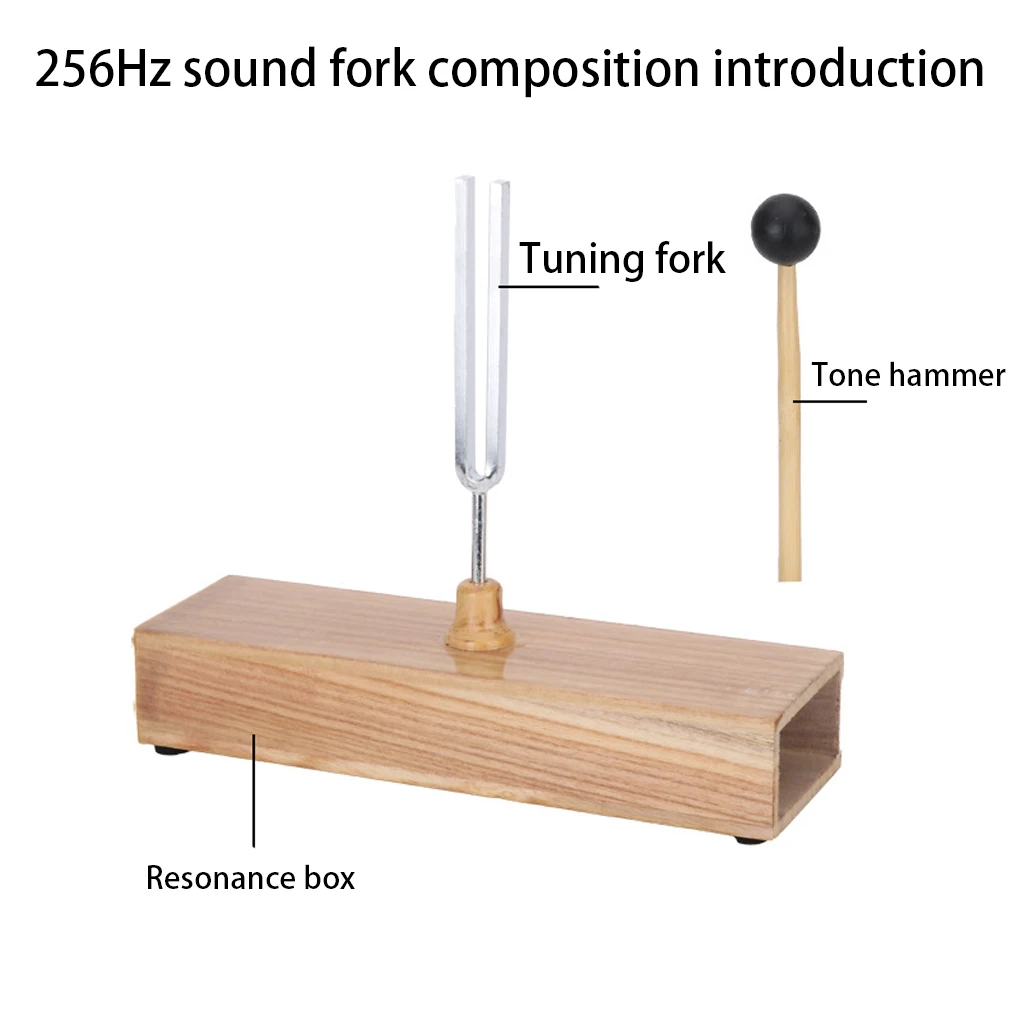 Diapason a frequenza fissa Base in legno forchette audio apprendimento musicale strumento musicale accessori per attrezzature a percussione 512Hz