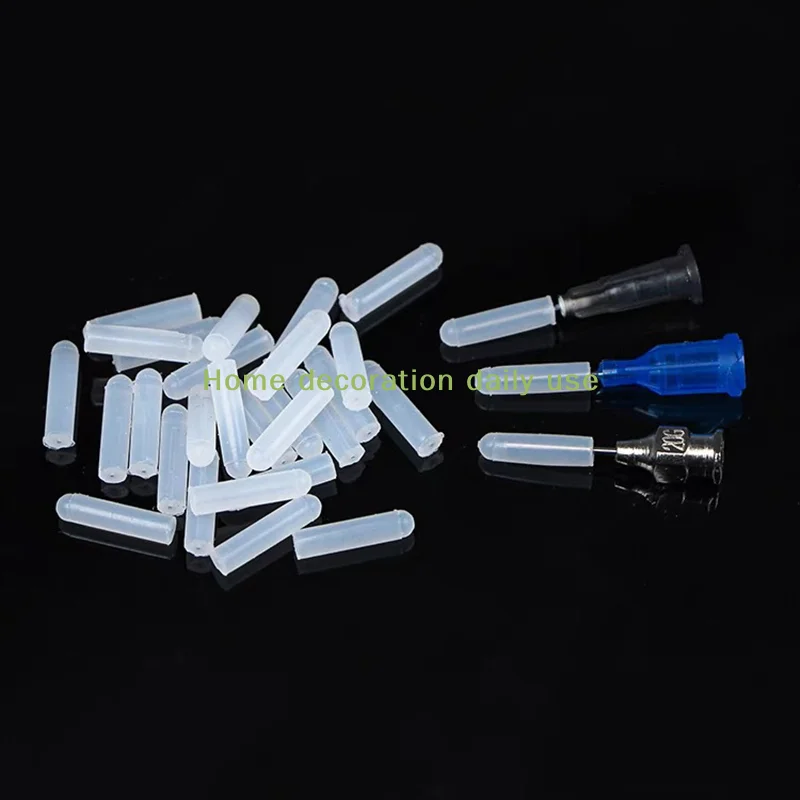 portable15pcs Silicone Plug Head for Dispensing Syringe Needle Leak Proof Seal Prevent Glue Spill for DIY Projectshousehold