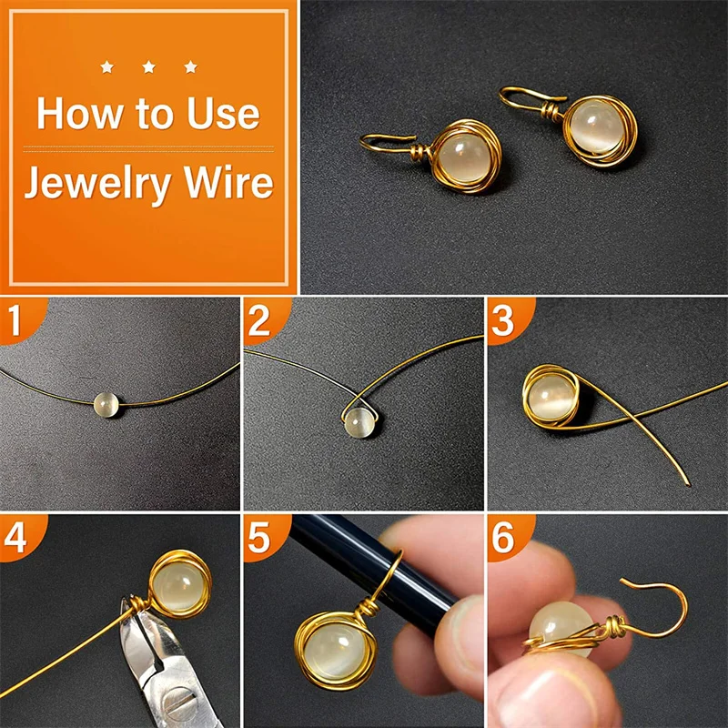 1Roll Silver Copper Wire for Bracelet Necklace Charm Beading