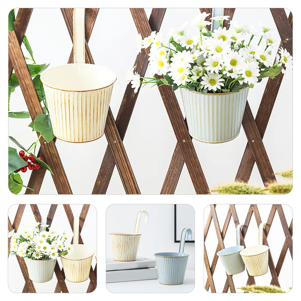 

2 шт. декоративные металлические подвесные кашпо для комнатных растений в ретро-стиле для дома