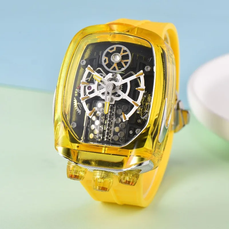 2025 relógio de quartzo de luxo masculino banda de aço inoxidável cristal safira à prova d100 água 100m calendário luminoso cronógrafo