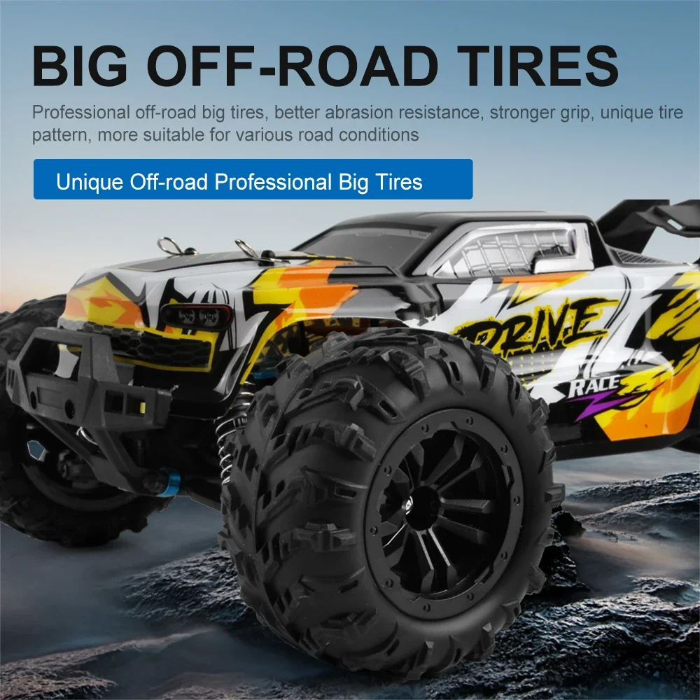 سيارة RC مزدوجة السرعة (70 كم/ساعة بدون فرش/50 كم/ساعة مصقولة) - 1:16 4 × 4 للطرق الوعرة، لعبة شاحنة سباق الانجراف عالية السرعة للأطفال والكبار #4