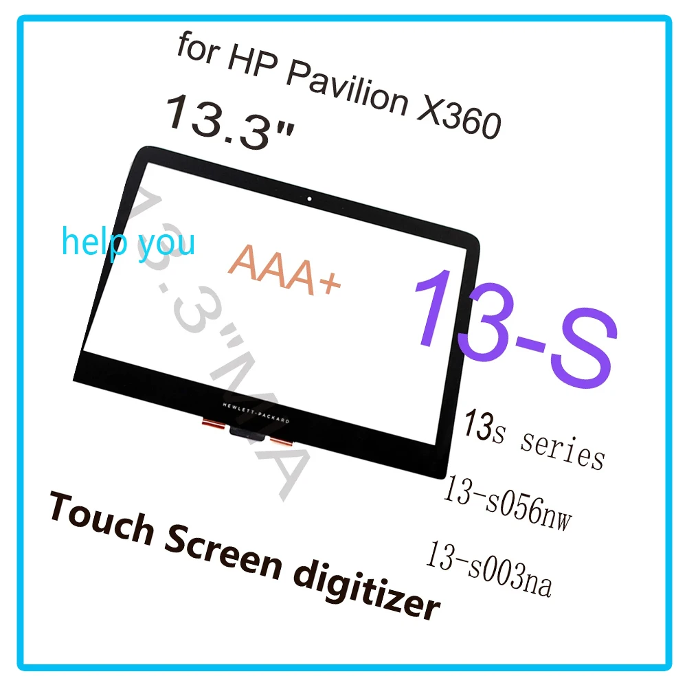 

13.3 inch touch screen for hp pavilion x360 13s 13-s series touch screen digitizer replacement 13.3 inch hp 13-s056nw 13-s003na