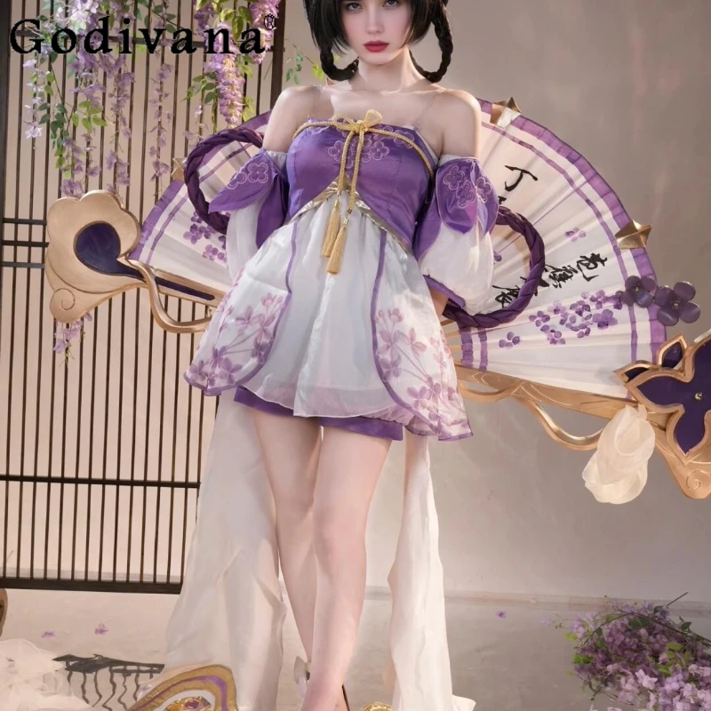 

King Glory Cos комплект платьев для женщин, двумерная игра, костюм для косплея, женская униформа на Хэллоуин, полное платье, наряды