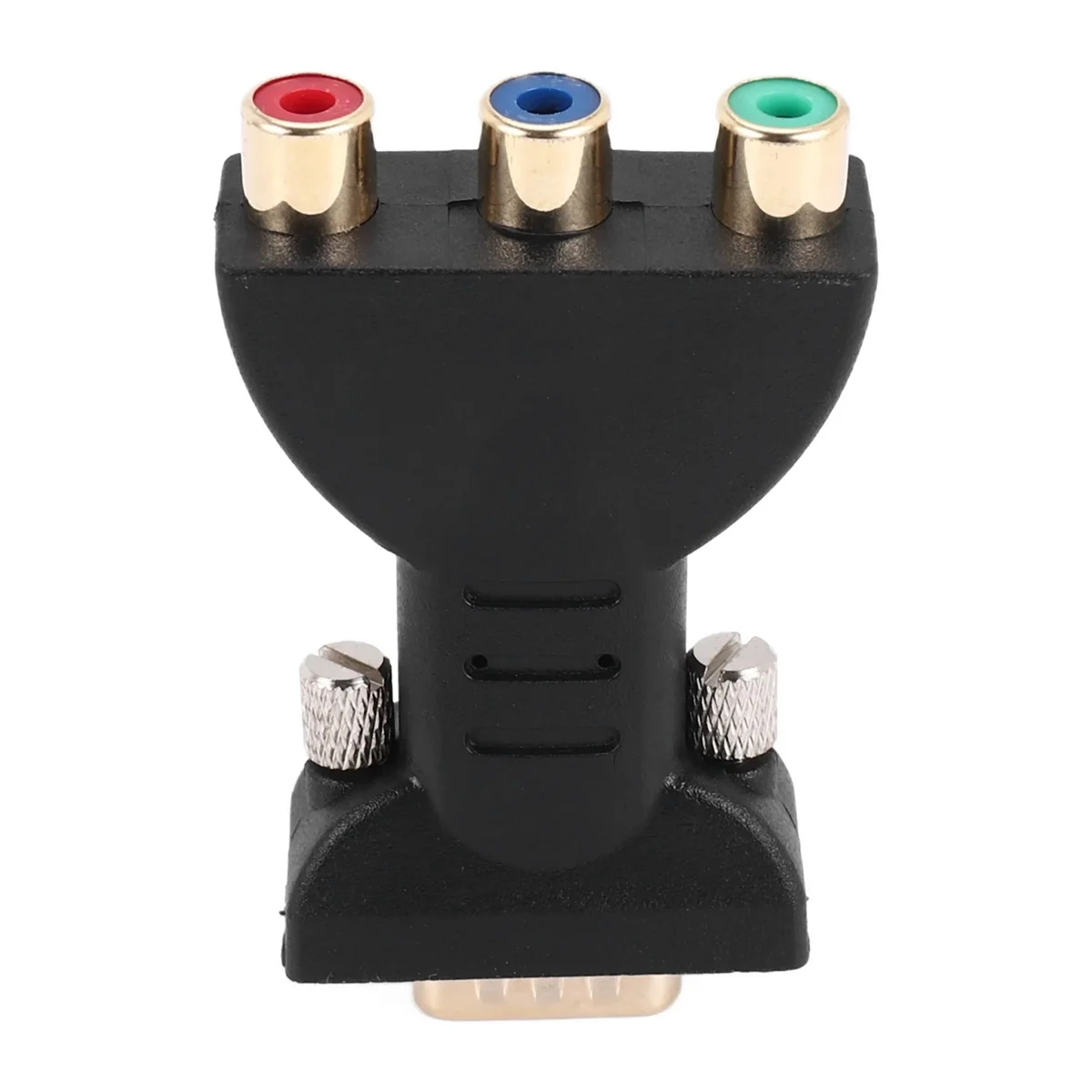 Прочный 3 RCA RGB гнездо к HD 15-контактному адаптеру видеоразъема в стиле VGA, конвертер