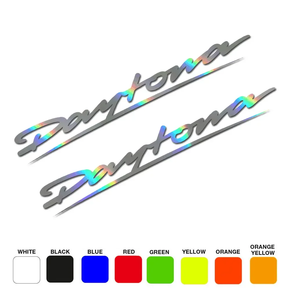 Pair 2 pack For Triumph Daytona Logo Motorcycle  Decal Sticker Die Cut Decal 8