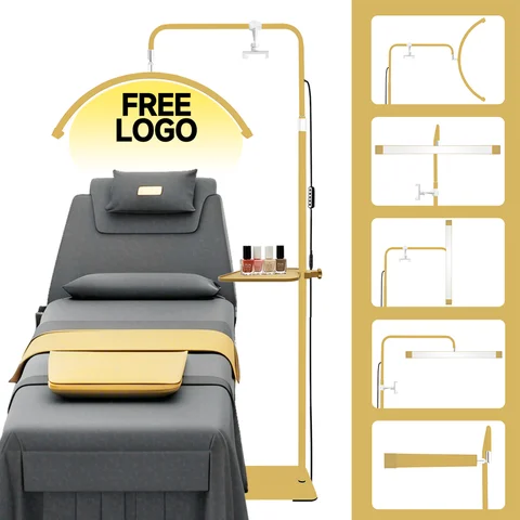 Free Custom LOGO NEW Edition 45w Floor Lamp for Lash Extensions with Moonlight Effect and Tattoo Supply Compatibility for Salon