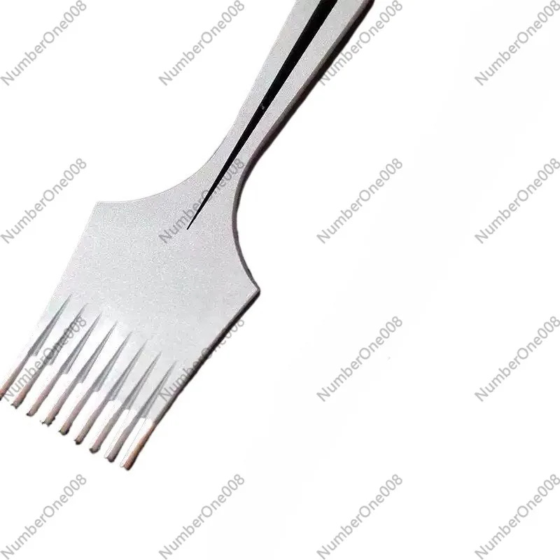 For French Leather Needle Iron, Hollow Design, Leather Craftsmanship Stitching Chisel Punch, Frosted Steel Teeth