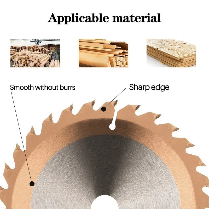 XCAN Kreissäge Klinge Holz Trennscheibe 205mm 210mm TiCN Beschichtet TCT Holz Klinge Hartmetall Power Tool