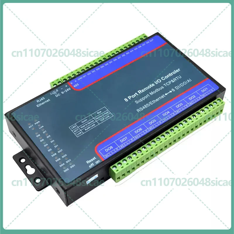 FOR ZLAN6842 8-Channel DI DO AI Remote IO Module Modbus TCP RTU Ethernet
