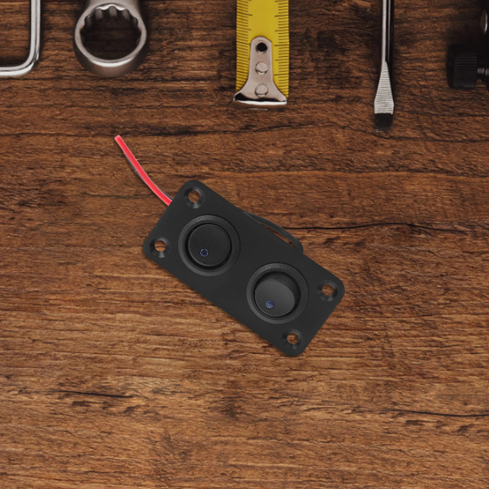 

Rocker Switch Panel 2 Gang Boat Car Marine Toggle Switches Control Button RV Automotive Relay Cat Eye Switch Sleek Stable