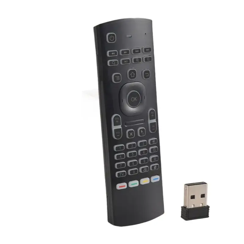 ABKQ-MX3 Air Mouse Wireless Keyboard Backlit Smart Remote Control 2.4G RF For X96 Tx3 H96 Android TV Box