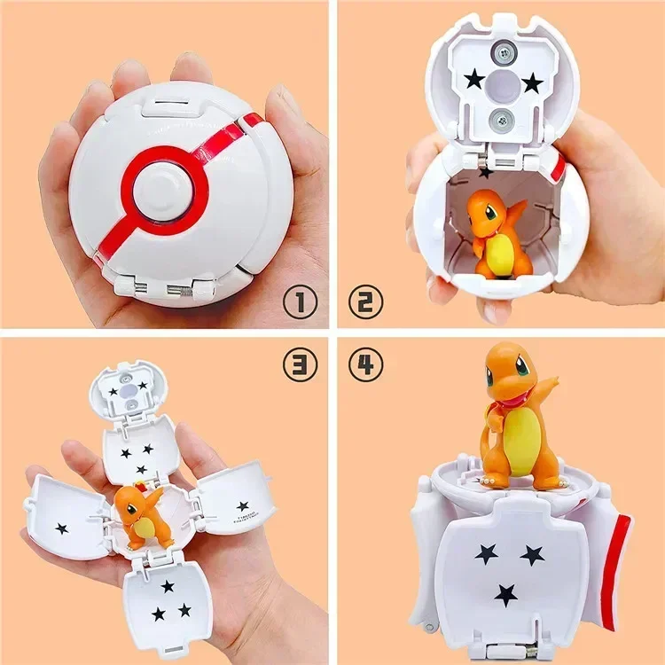Pokemon Schlafpuppen Geschenke / Ballspielzeuge Pikachu Bulbasaur Eevee Snorlax Jirachi Komala PVC Anime Figuren Kawaii Spielzeuge – Detail 10