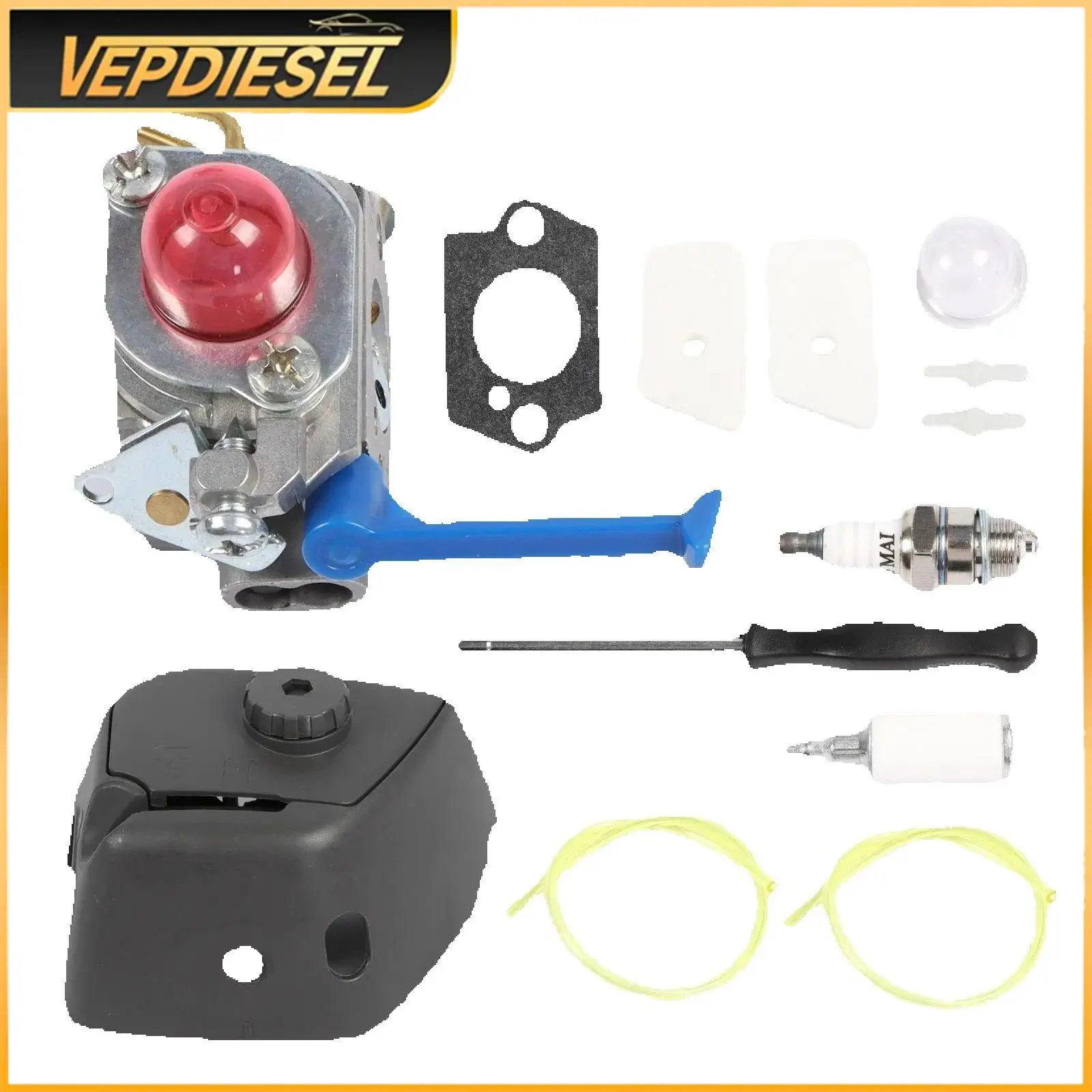 

545081848 C1Q-W40A Carburetor Kit 1Set for Husqvarna 125L 128L 128LD 128LDX 128R 128RJ String Trimmer Brushcutter