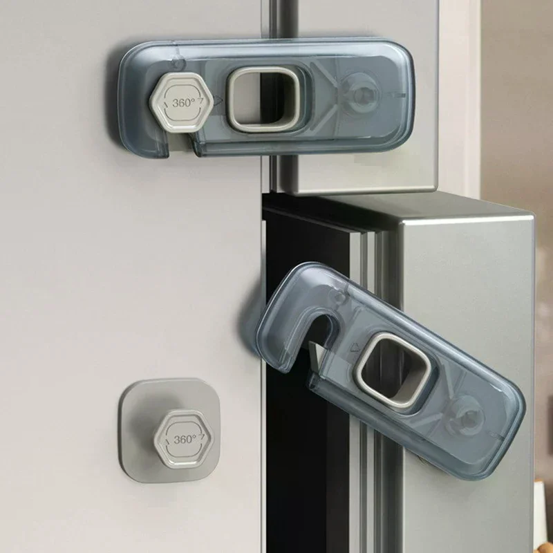 1Pc Home Refrigerator Lock Fridge Freezer Door Catch Lock Toddler Kids Child Cabinet Safety Lock For Baby Safety Child Lock