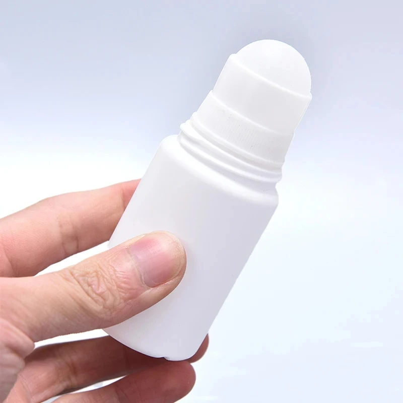 30ml 50ml Plastic White Roller Bottle Empty Refillable Rollerball Bottles For Deodorant Essential Oils Perfume Cosmetics