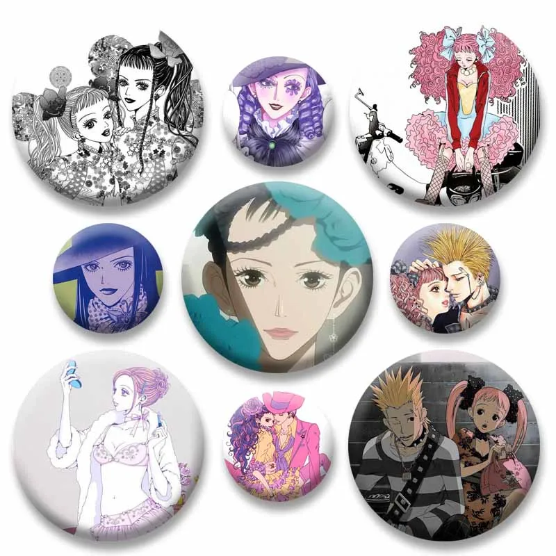 Cute Cartoon Figure Miwako Sakurada Yukari George Brooches Anime Paradise Kiss Lapel Pins on Backpack Jewelry Badge Accessories