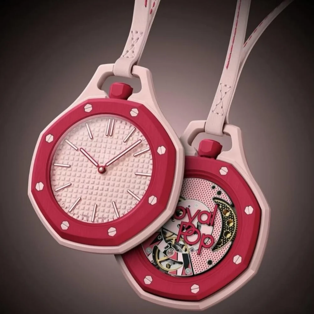 New Pocket Watch Wo strap configurations Pop Style Octagonal Quartz Pocket Watch Pendant Men's And Women's Fashion Lanyard Gift
