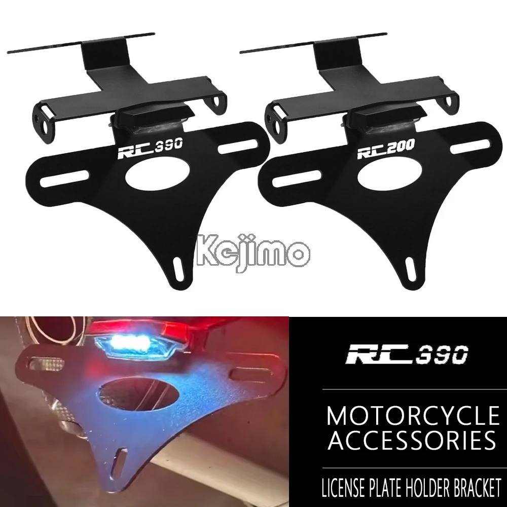 

Rear License Plate Mount Holder Frame Tail Tidy Fender Eliminator Kit For RC 125 200 390 RC125 RC200 RC390 2022 2023 2024 2025