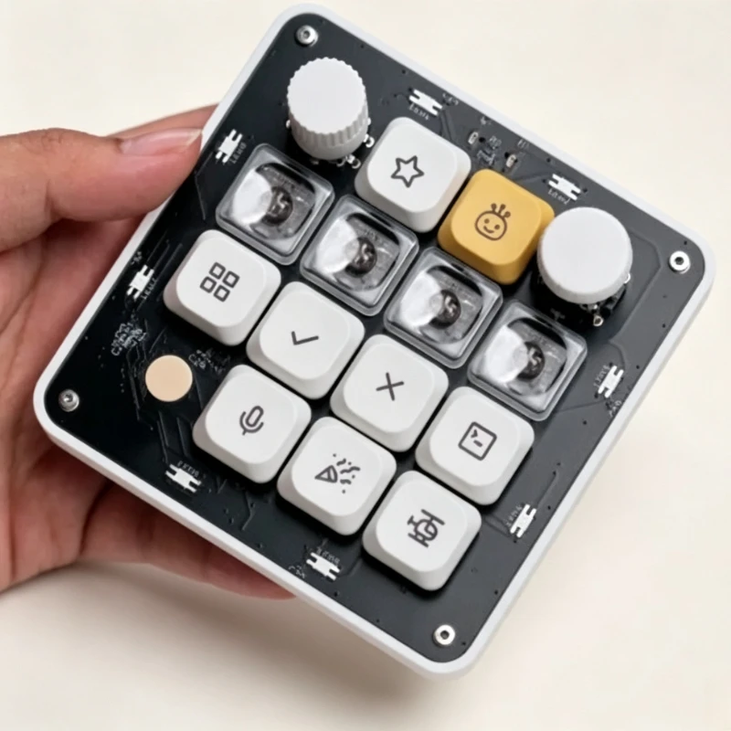 Open Micro Kbd AI Keyboard Customized Substitute Codexmicro 17key Layout with Knob Support Custom Macros Editing Design Keyboard