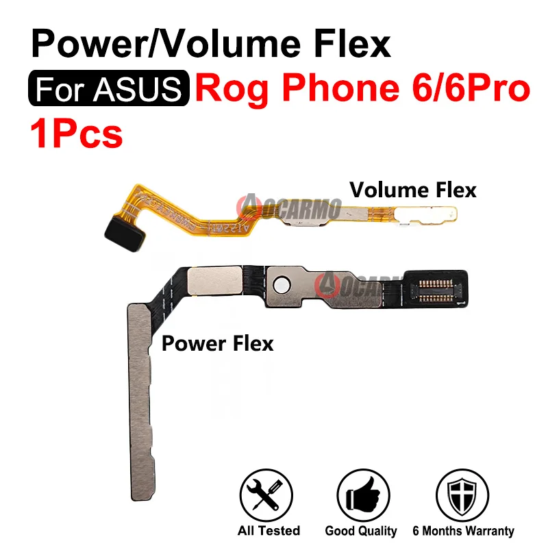 Power / Volume Buttons Up Down Flex Cable For ASUS ROG Phone 6 6Pro Rog6 Pro Replacement Repair Parts