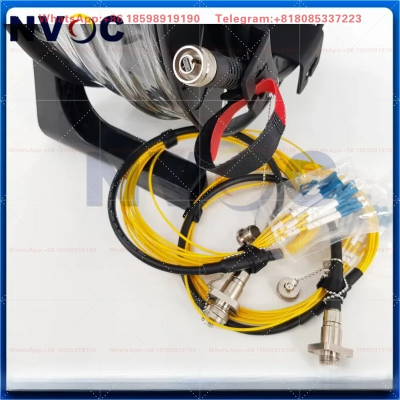 12 Core Single Mode ODC-MPOAPC Male TPU Armored Fiber Cable 75M 7.0mm With PCD310 & 2Pcs ODC-MPO-F to LCUPC Patch Cord