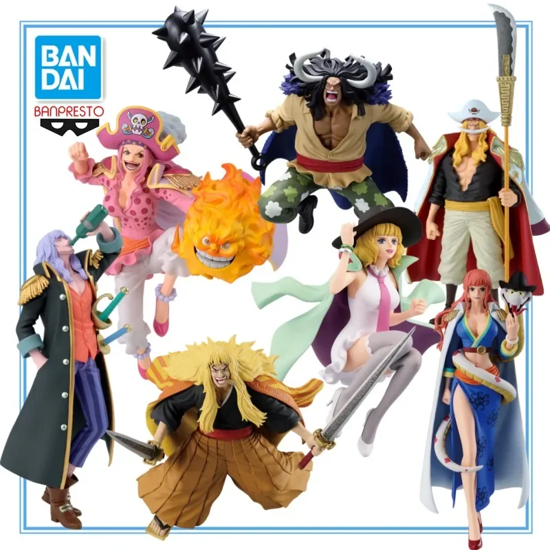 Original y genuino BANDAI BANPRESTO One Piece BATTLE RECORD COLLECTION-GLORIOSA PVC Anime Character Model Collection Juguetes Regalos