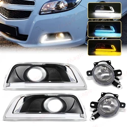 DRL For Chevrolet Malibu 2011 2012 2013 2014 2015 Led Daytime Running Lights Turn Signal Lamp White Yellow Blue Car Accessories