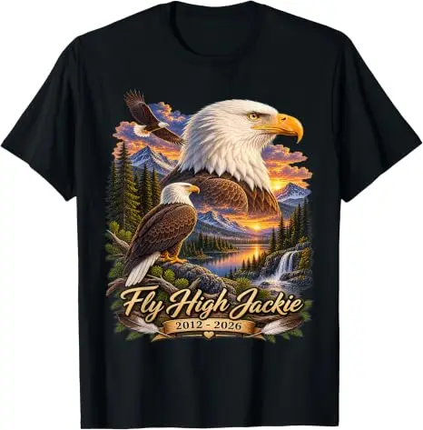 Fly High Jackie, Jackie und Shadow Weißkopfseeadler T-Shirt Y2k Lässige Grafik-Bekleidung Weißkopfseeadler Großer Bär Jackie und Shadow T-Shirt Geschenk – Detail 8