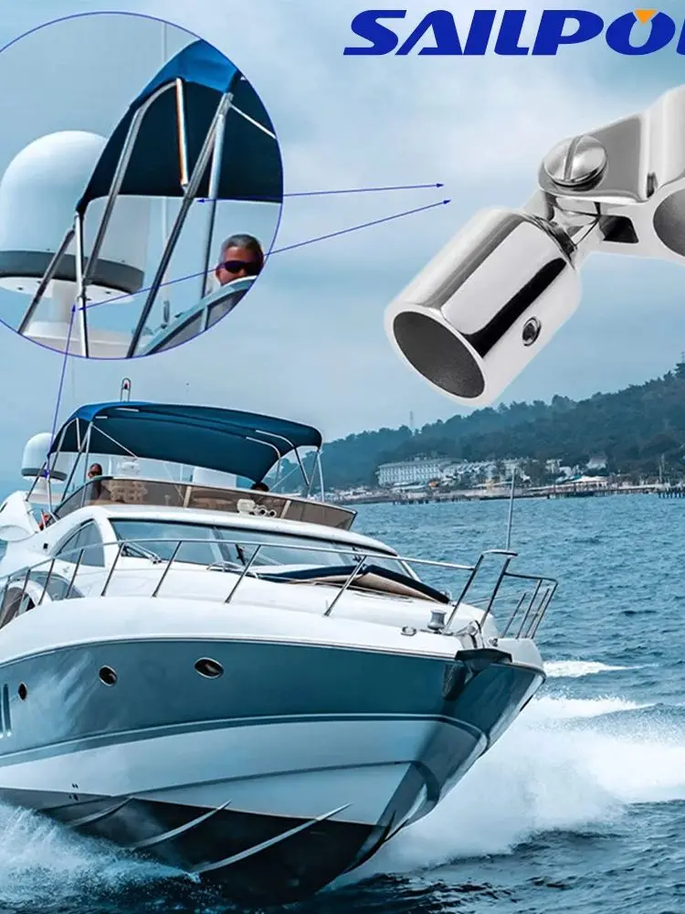 19mm 20mm 22mm 25mm Raccord de capot de bimini pour bateau, embout de tube à œillet coulissant, embout de tube à œillet externe, pince coulissante à mâchoires, tube de capot