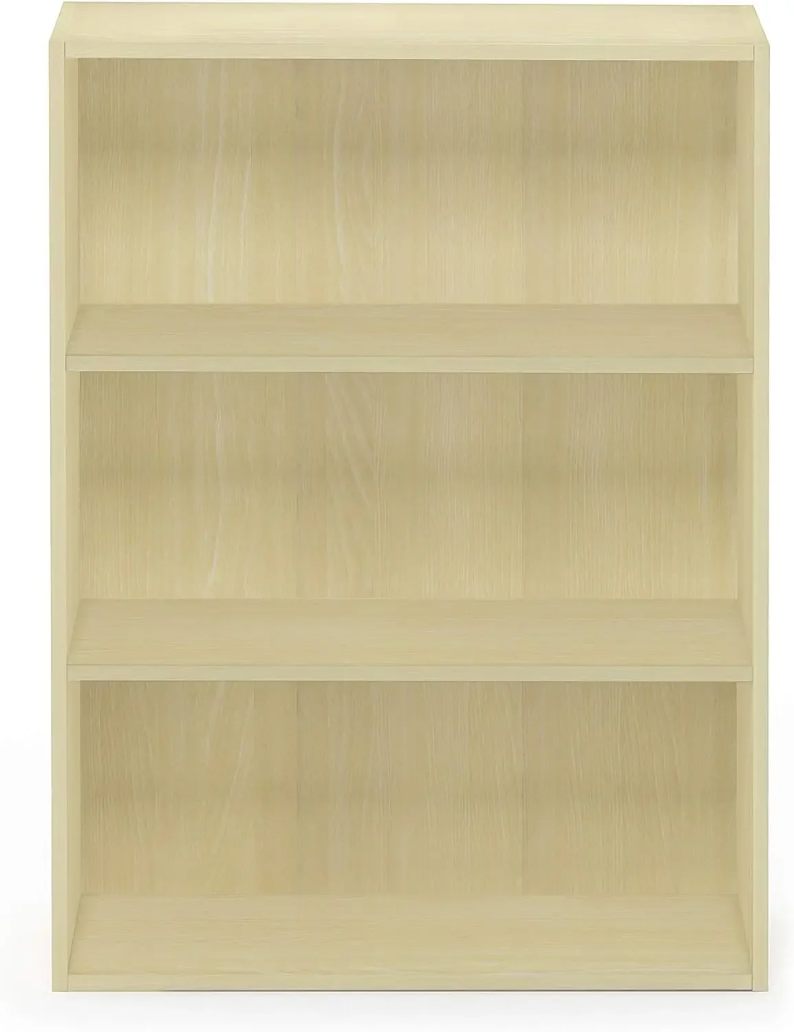 2024 NEW Pasir 3-Tier Open Shelf Bookcase, Maple Sturdy on Flat Surface. Assembly Required.