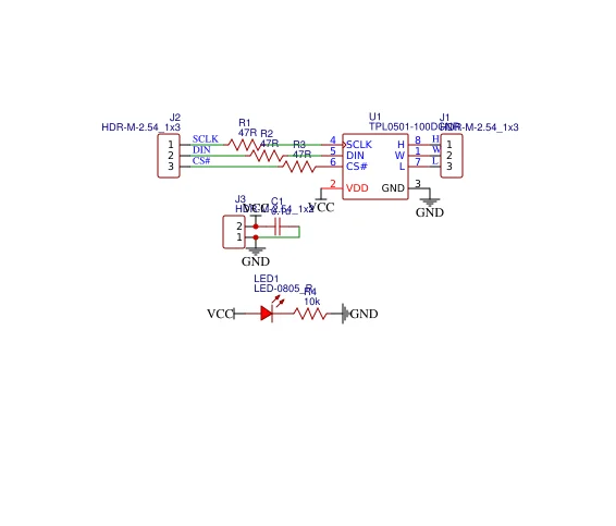 Digitales Potentiometermodul TPL0501, 100K einstellbar, SPI-Schnittstelle, zur Einstellung des Brücken-Balance-Sensors, übertrifft X9C104. – Detail 3