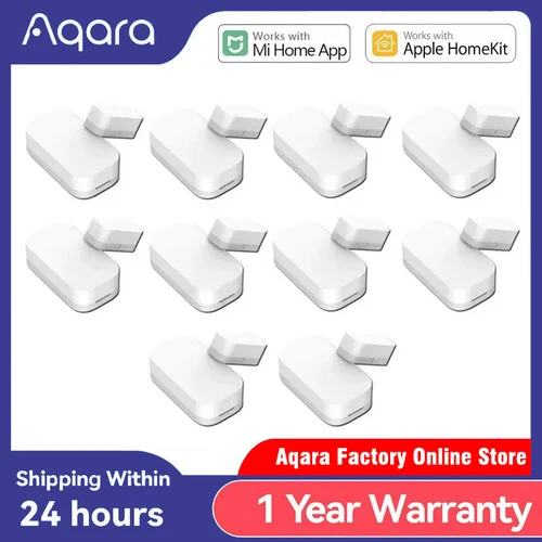 Sensor de ventana de puerta Aqara Original ZigBee conexión inalámbrica Sensor de puerta inteligente MCCGQ11LM trabajo en casa inteligente con aplicación MiHome HomeKit