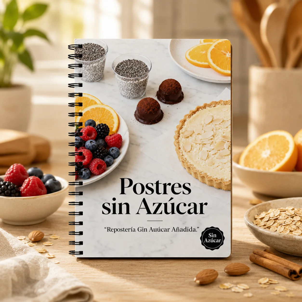 

Sugar Free Dessert Cookbook, Easy Low Sugar & Healthy Snack Recipes for Weight Loss, Clean Eating & Diet Plan