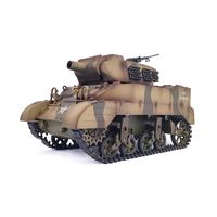 1/16 RC Tank World War II Tank US M8 how  itzer  Motor Carriage with Smoke Turret Rotation 360° Tempo Adult Kids Model Tank