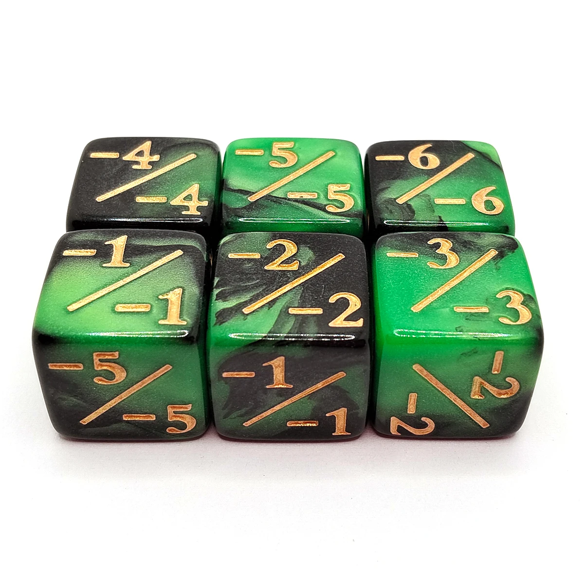 Dados Dice for DND MTG +1/-1 Counter Dices D&D Positive Negative Counters Dice Magic the Gathering Token Die Dados Cubes Kit
