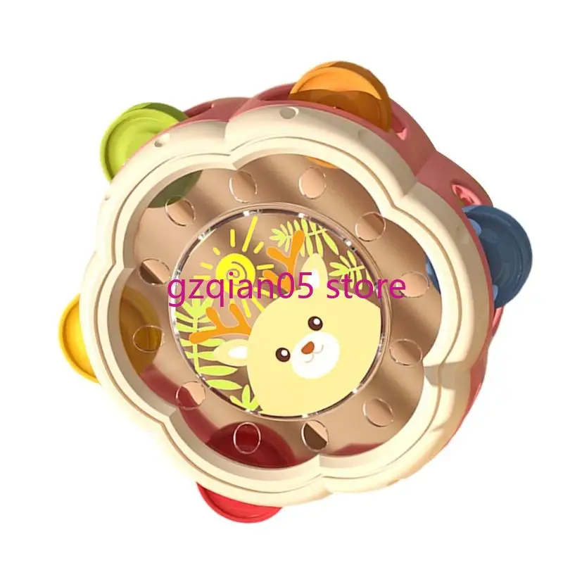 N7me Interactive Baby Drum con suoni tintinnanti giocattolo musica per scuola materna