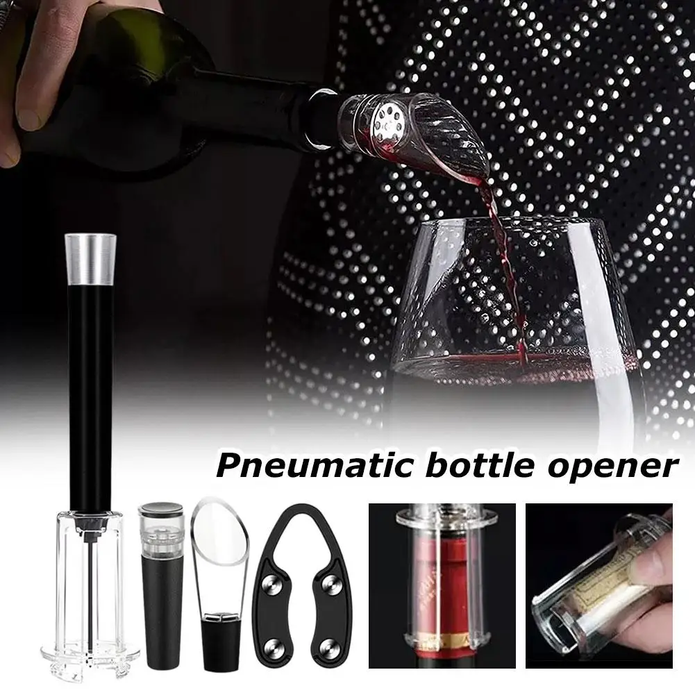 Pneumatic Bottle Opener Air Pump Pressure Vacuum Wine Kitchen Opener Opening Bottle Accessories Tools Wine Tool I7G1