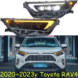 car bumper headlamp for Toyota RAV4 headlight ALL IN LED 2020~2023y car accessories head lamp for Toyota RAV4 fog light