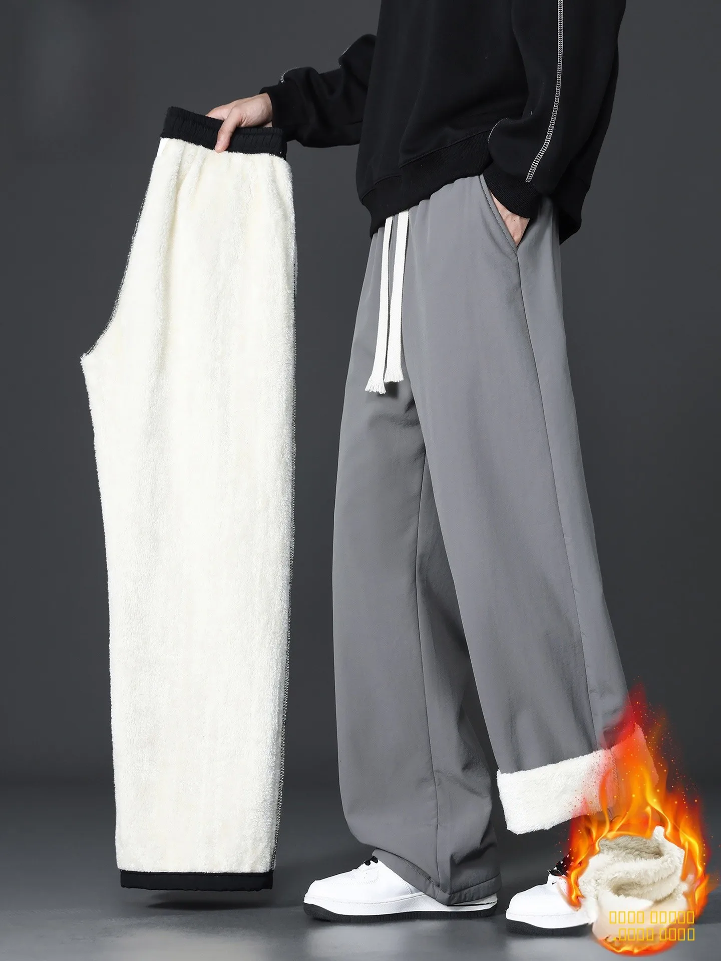 

Теплые брюки прямого кроя на флисовой подкладке, повседневные мужские свободные брюки, осенне-зимняя модная брендовая одежда TUCANO, дышащий нейлон