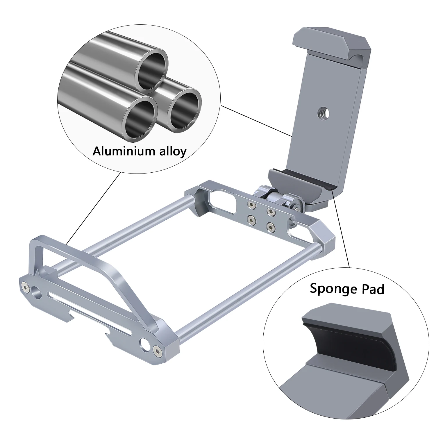 Aluminum Protector Frame Bracket With Phone Mount Holder For Flysky Noble NB4 Pro NB4 Lite NB4+ Radio Transmitter Upgrade Parts