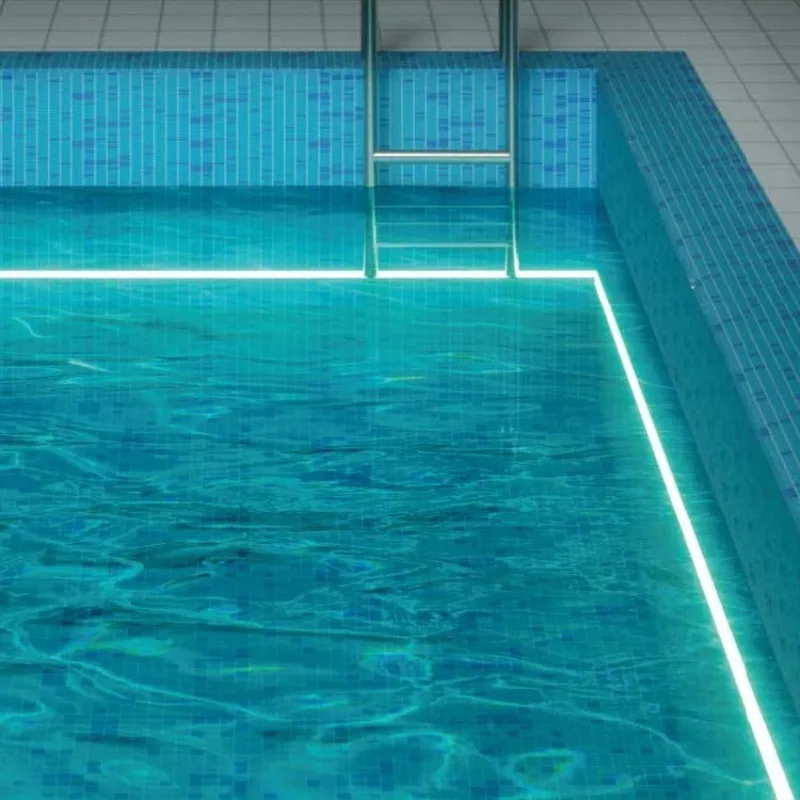 

Recessed Floor Linear Inground Light RGB IP68 Waterproof DC24V Swimming Pool Linear Underground Underwater Light