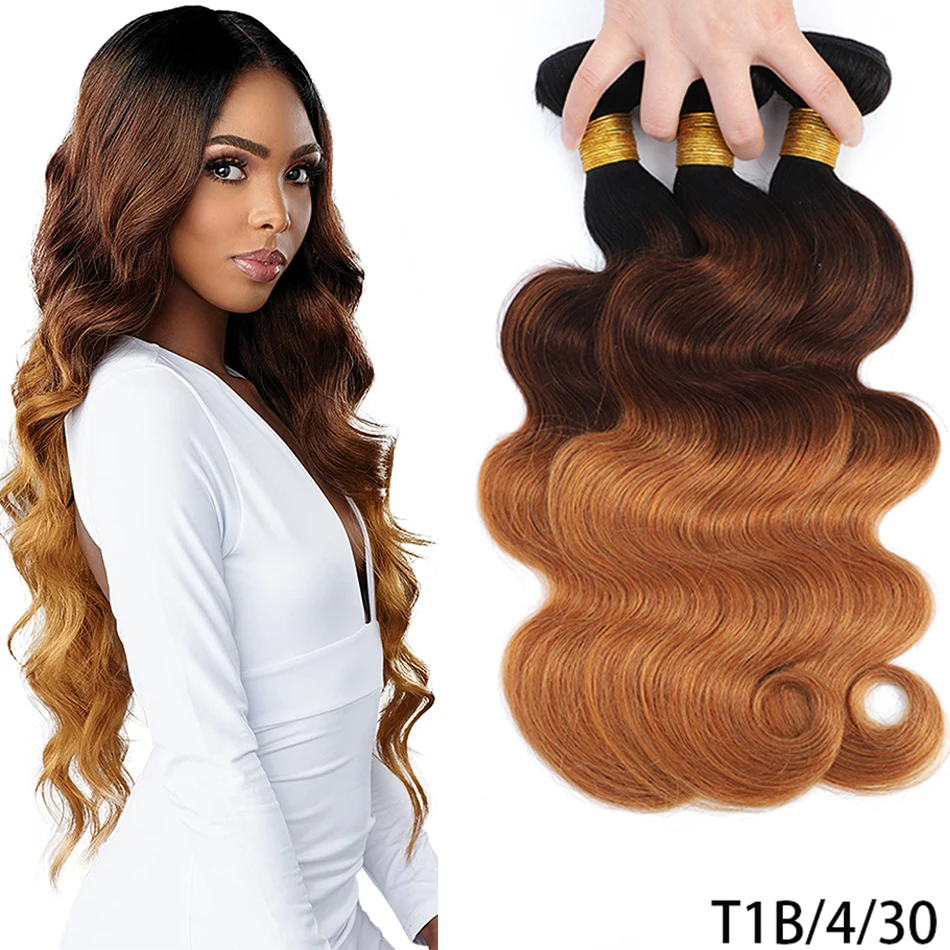 DreamDiana 10A Raw Vietnamese Hair Bundels Ombre Color Remy Body Wave 3 Bundles Full Head Blond 100% Cheap Human Hair Extensions