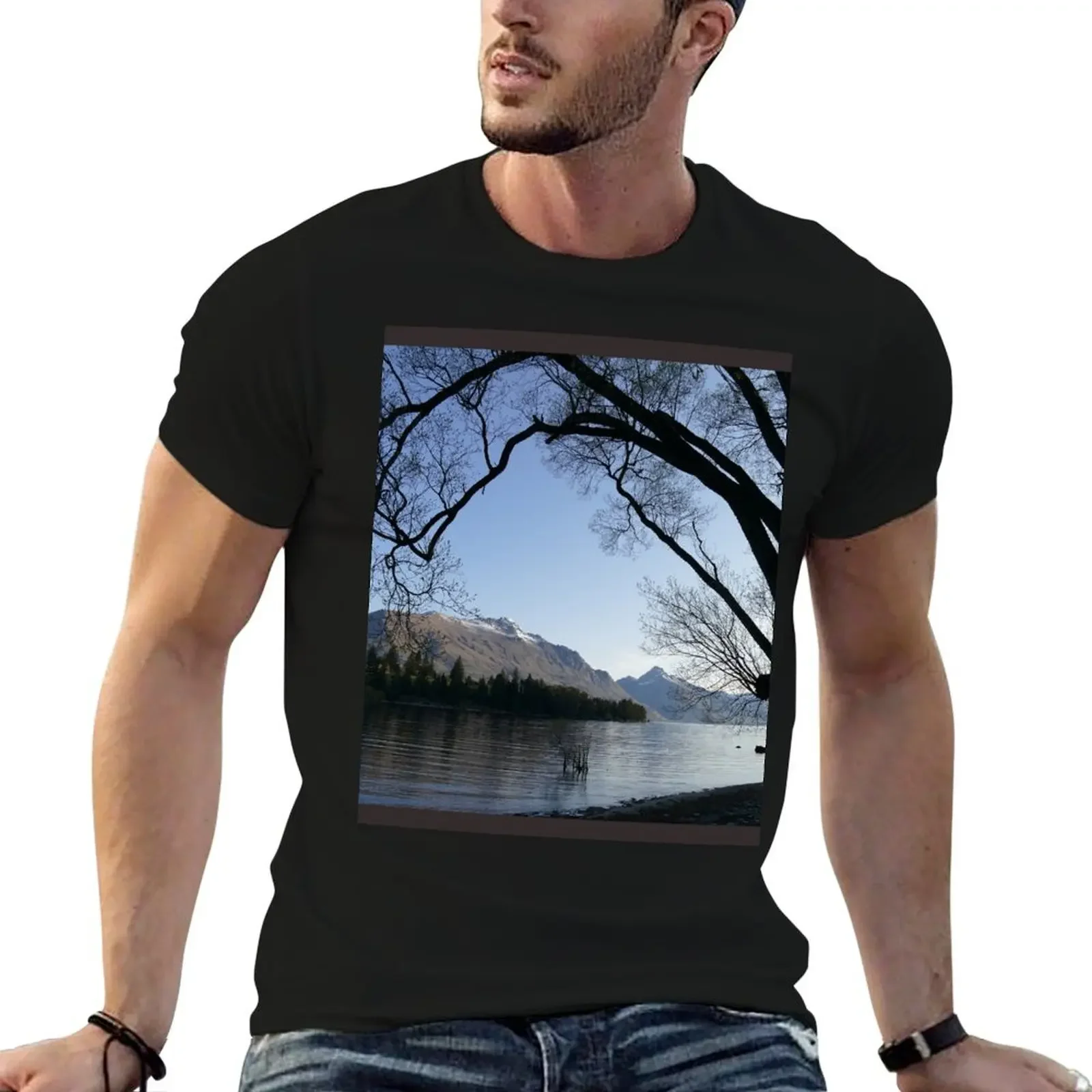 Queenstown silhouette T-Shirt hippie clothes cheap stuff cute tops shirts graphic men t shirt