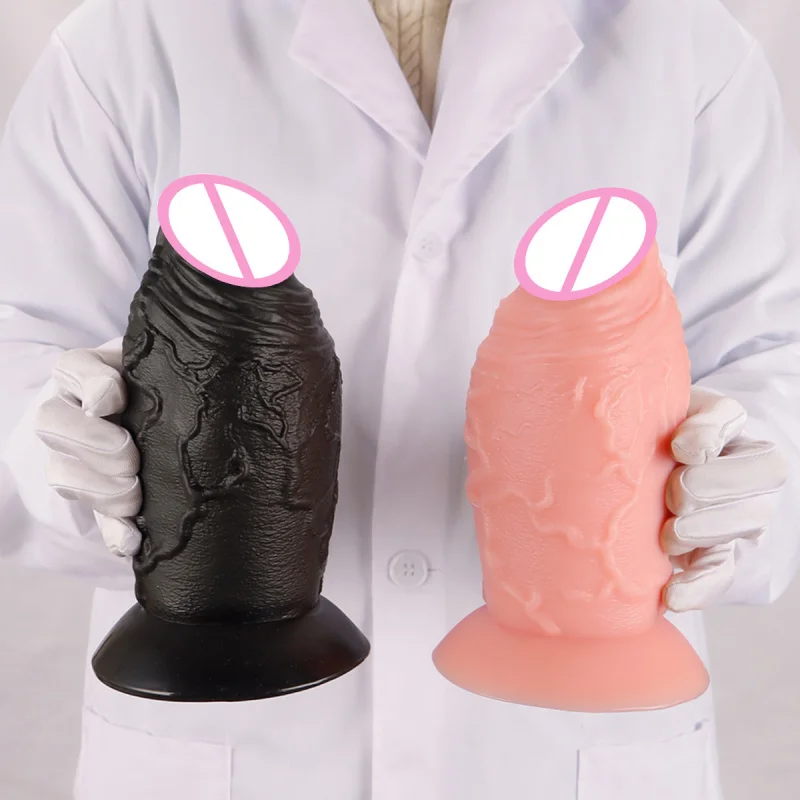 Large Fat Pier Oversized Egg-Free Penis Butt Plug Female Masturbation Simulation Penis Large Suction Cup Thick Dildo Adult Toys